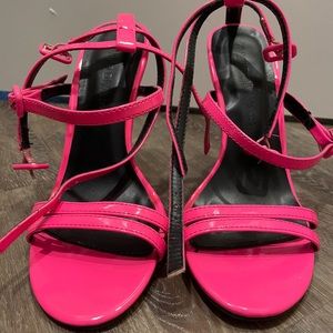 Hot pink heels